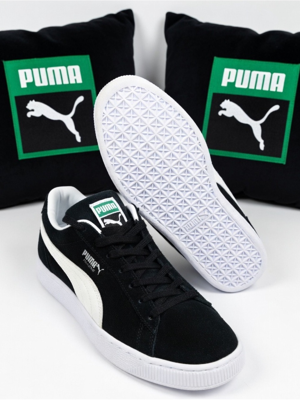NEW Puma Suede Classic XL Black and White Size 11